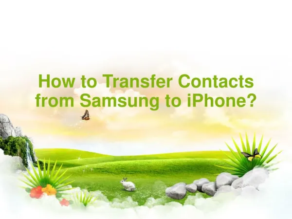 How to transfer contacts from galaxy to iphone