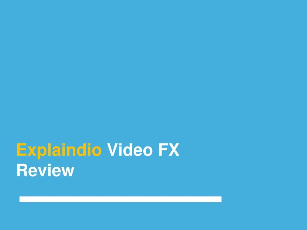 explaindio video fx review