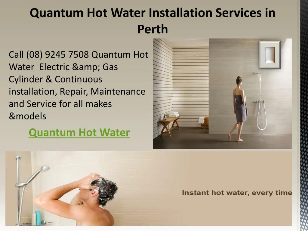 quantum hot water installation services in perth