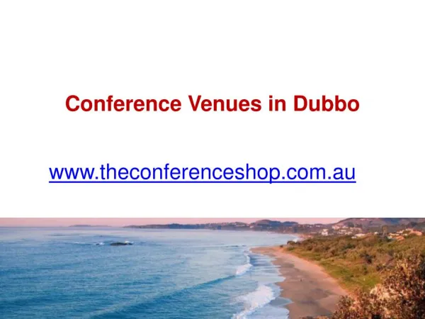 Conference Venues in Dubbo - Theconferenceshop.com.au