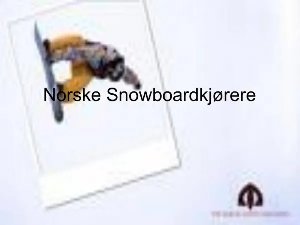 Norske Snowboardkj rere