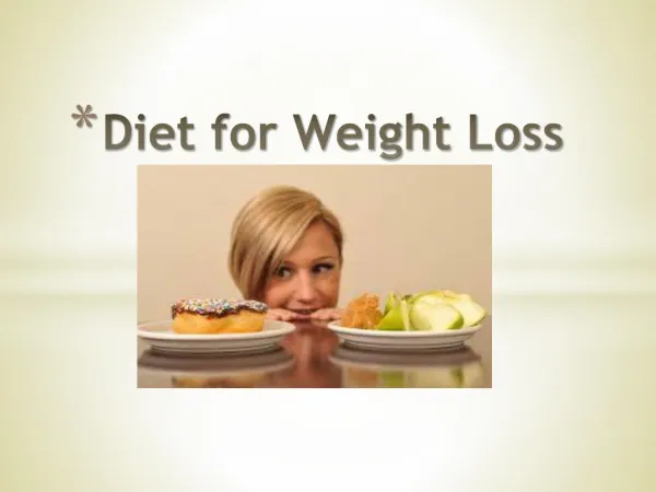Power diet for quick weight loss