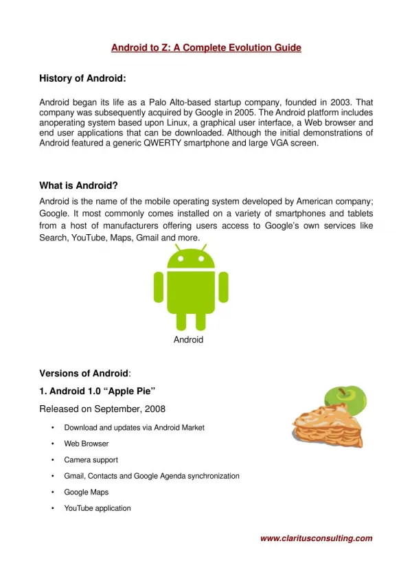 Android to Z: a complete evolution guide