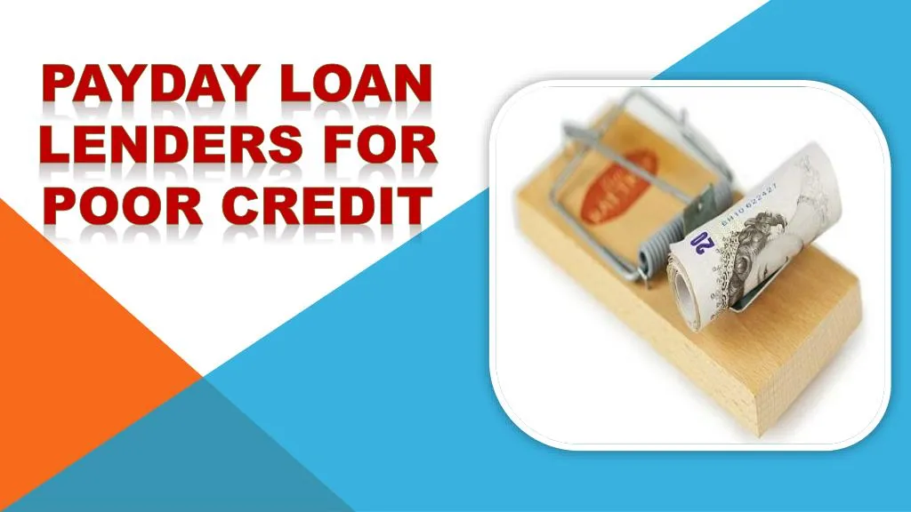 payday loan lenders for poor credit