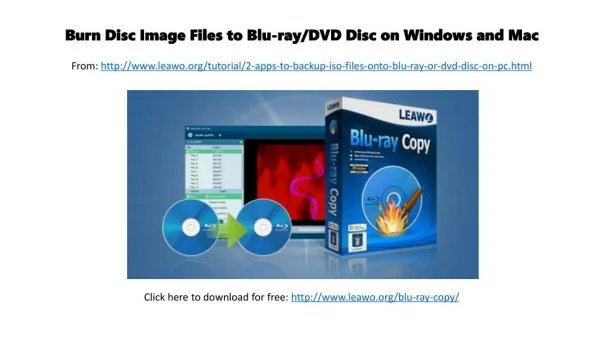 Burn disc image files to blu ray dvd or disc on windows and mac
