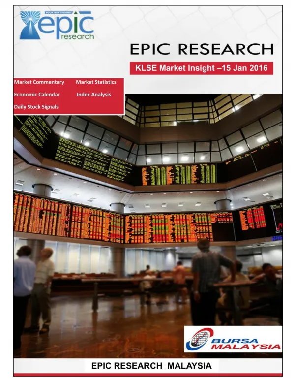 Epic Research Malaysia - Daily KLSE Report for 15th January 2016