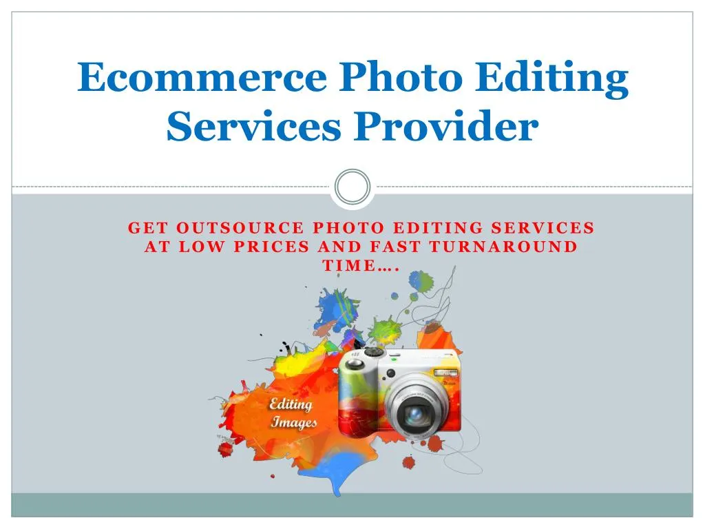 ecommerce photo editing services provider
