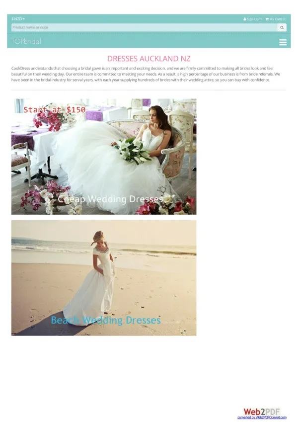 UP To 40-50% OFF - Cheap Wedding Dresses Online NZ By TOPbridal