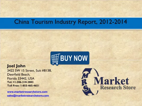 China Tourism Market 2016- Size, Share, Trends, Growth, Analysis, Forecast