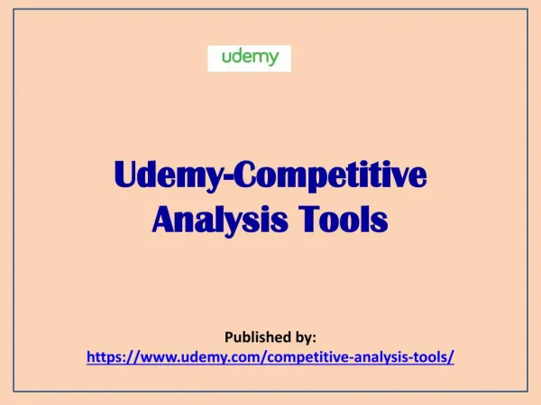 -Competitive Analysis Tools