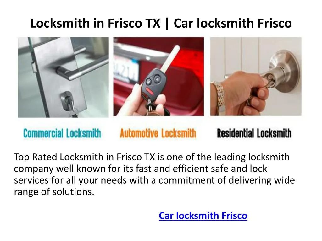 locksmith in frisco tx car locksmith frisco