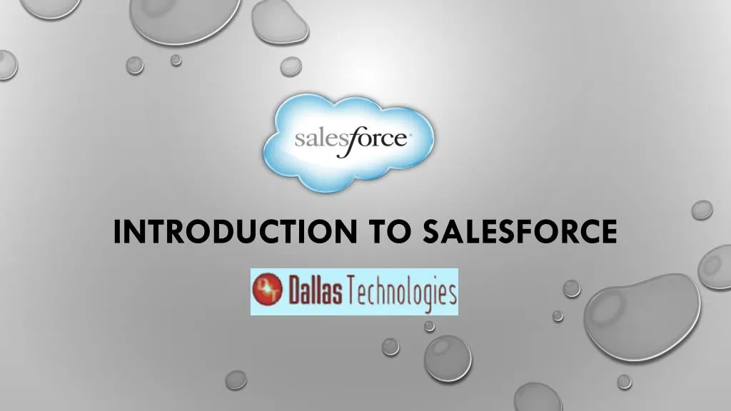 introduction to salesforce