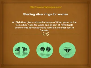 Sterling silver rings for women