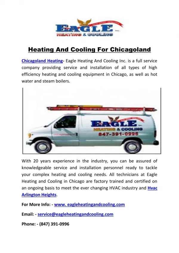 Heating And Cooling For Chicagoland