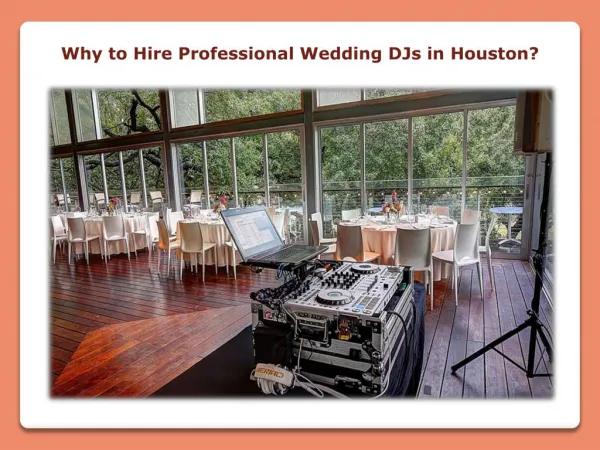 Why to Hire Professional Wedding DJs in Houston