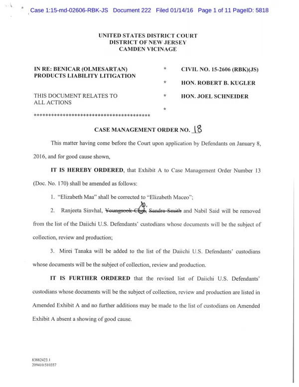 Benicar Order Mark Zamora Tampa Bay Lawyer