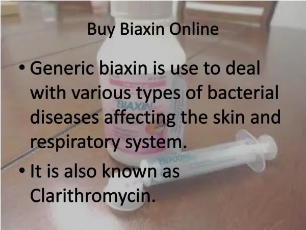 Buy Biaxin online and Get Rid of Harmful Bacteria