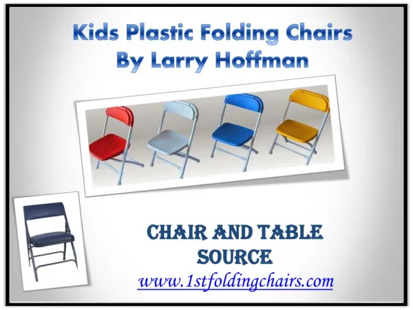 Kids Plastic Folding Chairs By Larry Hoffman