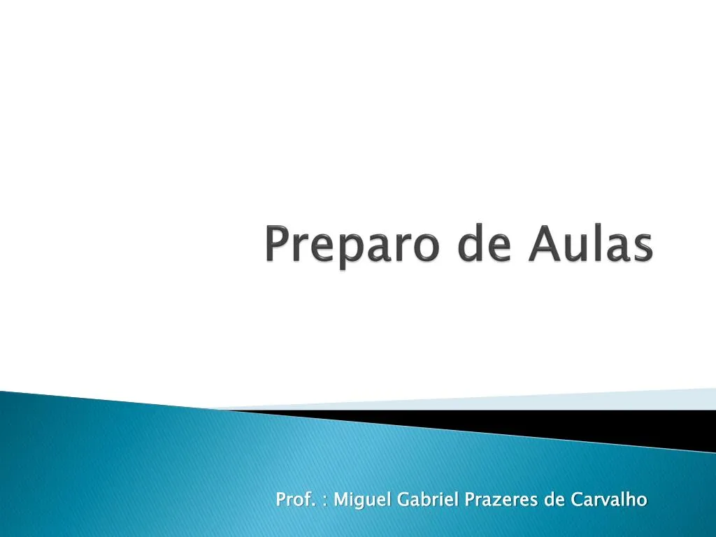 preparo de aulas