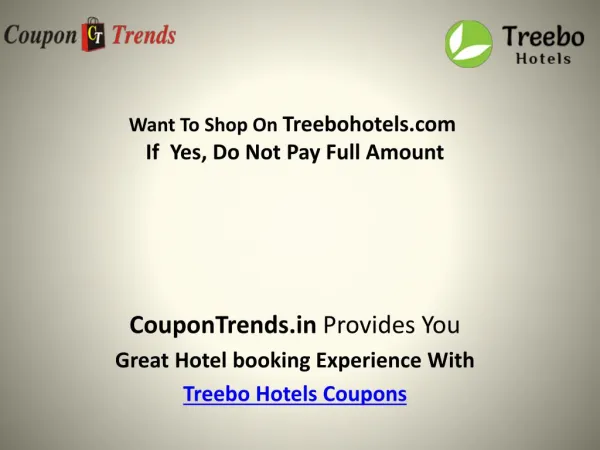 treebo hotels Coupons: Discount Coupon, Promo Codes, Deals & Offers