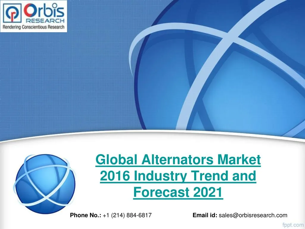global alternators market 2016 industry trend and forecast 2021