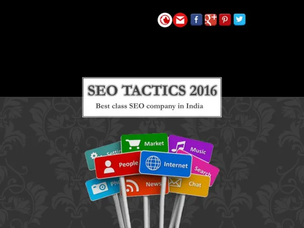 SEO tactics 2016 - professional SEO Company in Bangalore