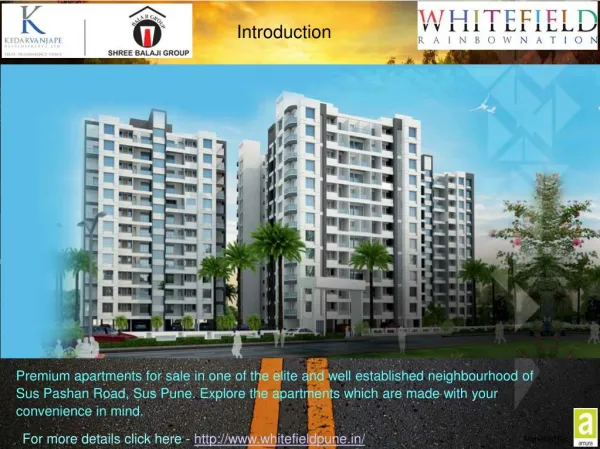 Whitefield: Upcoming Residential Projects In Sus Pune