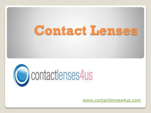 Contact Lenses without Prescription at Contactlenses4us.com