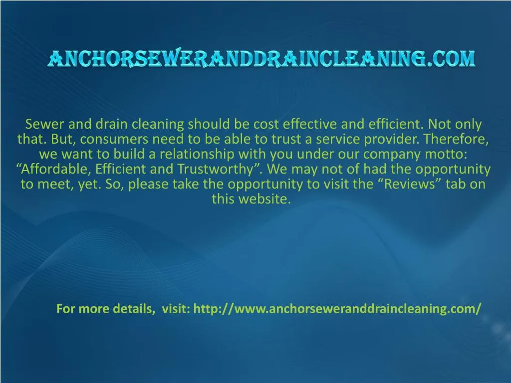 anchorseweranddraincleaning com