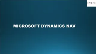 MICROSOFT DYNAMICS NAV - slide 1