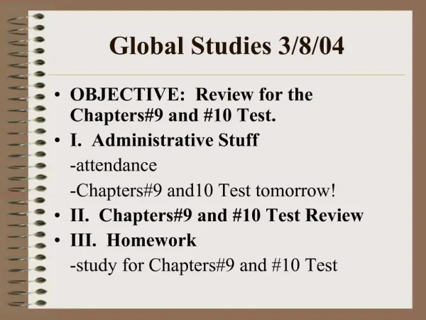 Global Studies 3