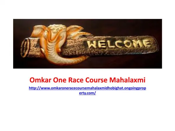 One Race Course Mahalaxmi