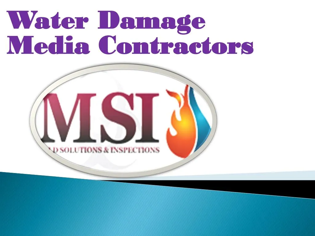 water damage media contractors