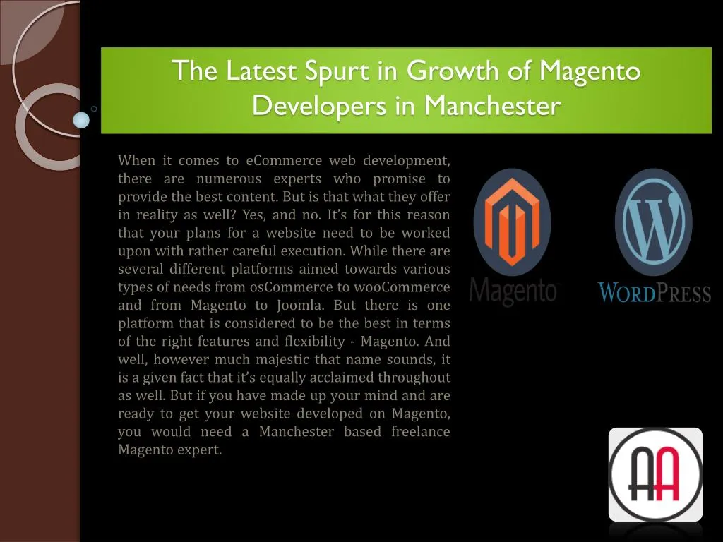 the latest spurt in growth of magento developers in manchester