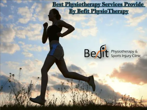 Getting The Certification Physiotherapy Treatment at Befit Clinic