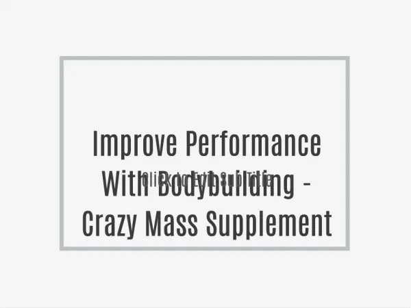 Bodybuilding Product - Crazy Mass Reviews