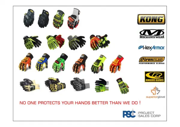 PSC Impact Glove Selection Guide 2016