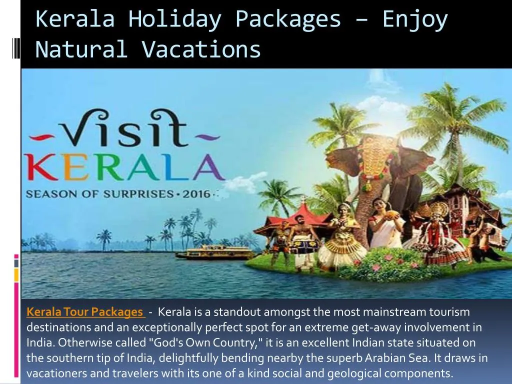 kerala holiday packages enjoy natural vacations