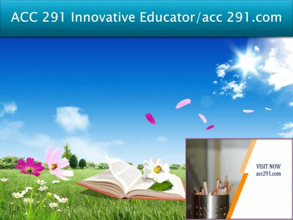 ACC 291 Innovative Educator/acc291.com