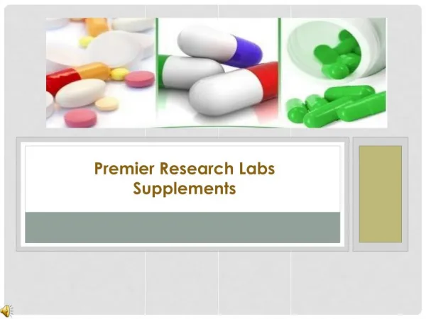 Natural Supplements By Premier Research Labs