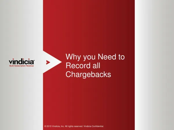 Why you Need to Record all Chargebacks | Vindicia