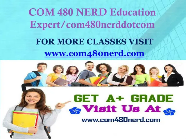 COM 480 NERD Education Expert/com480nerddotcom