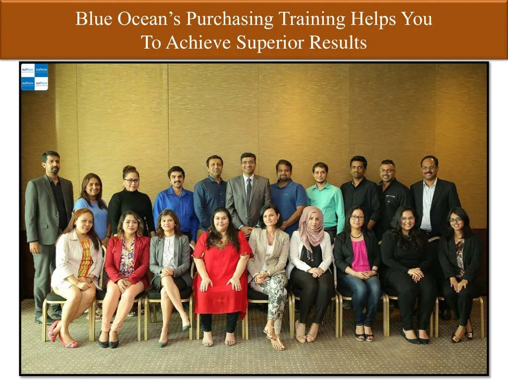 blue ocean s purchasing training helps you to achieve superior results