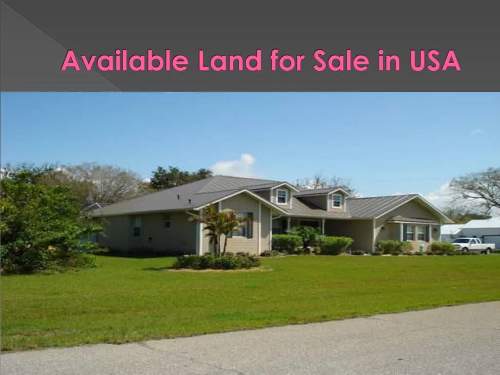 available land for sale in usa