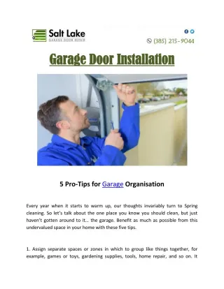 Garage Door Installation - slide 1