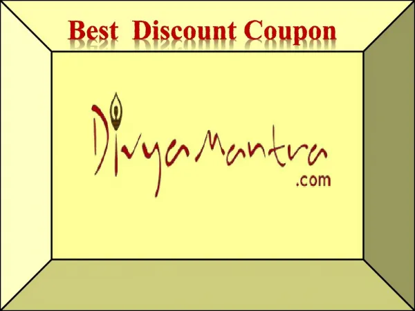 Divyamantra Discount Coupon