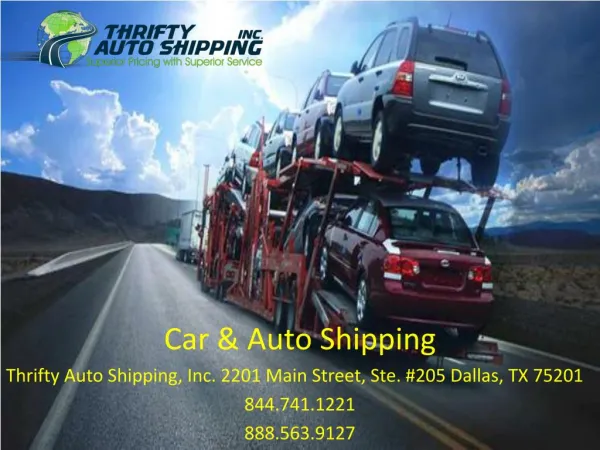 Car Shipping services
