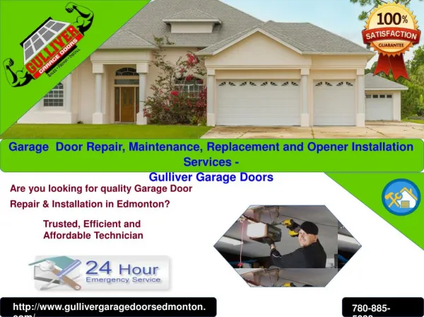 Edmonton Garage Door, Repair, Replacement & Installation Service