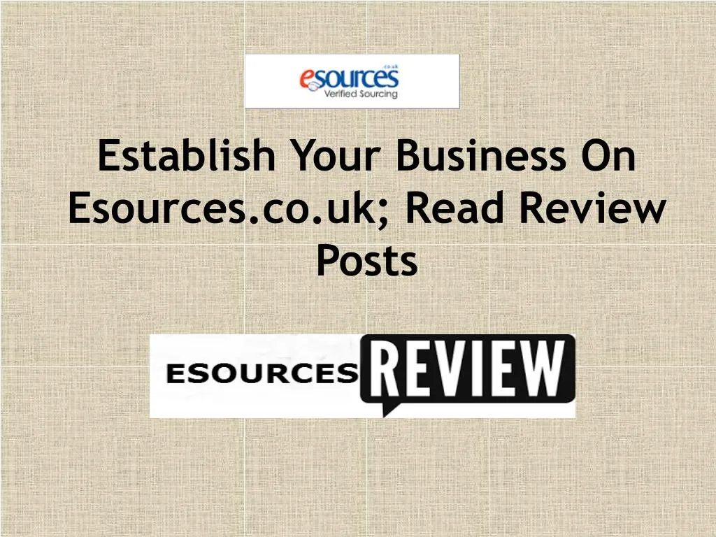 establish your business on esources co uk read review posts