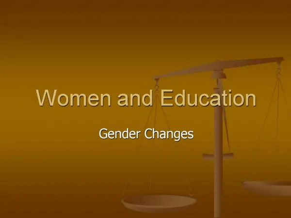 Women and Education
